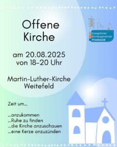Plakat Offene Kirche 20.08.
